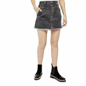 Free People Sidecar Mini Denim Skirt Size 28